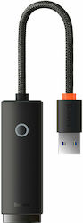 Baseus Lite Series USB Αντάπτορας Δικτύου για Ενσύρματη σύνδεση Gigabit Ethernet WKQX000101