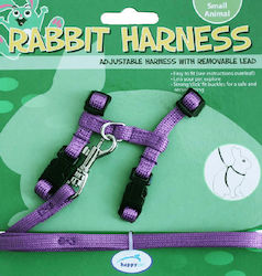 Happypet Σαμαράκι για Κουνέλι Harness & Lead Set Μωβ Happypet Σαμαράκι για Κουνέλι Harness & Lead Set Μωβ