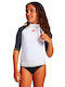 Arena Kinder Badebekleidung UV-Schutz (UV) Shirt Weiß