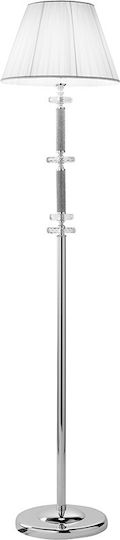 Ondaluce Floor Lamp H175xW40cm. with Socket for Bulb E27 Silver
