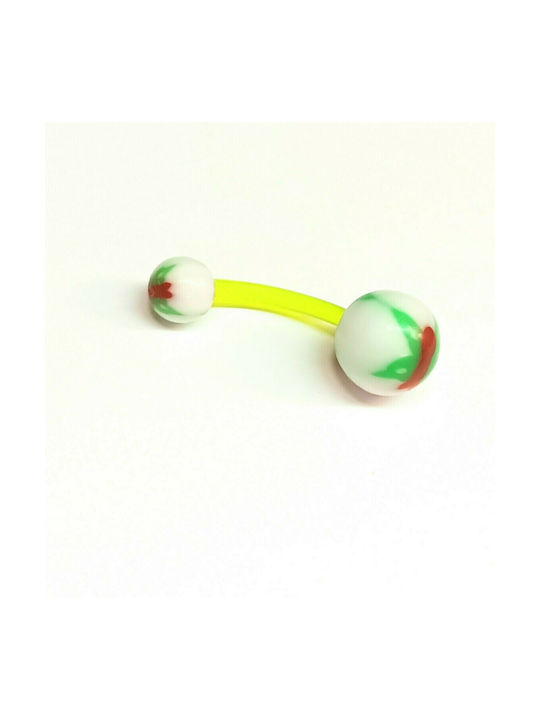 Belly button earring made of hypoallergenic silicone