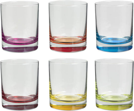 Colori Eau Set de Pahare Whiskey din Sticlă 305ml 6buc