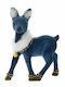 Iliadis Weihnachtliche Plüsch Figur Hirsche Blau Höhe 22cm mit Pelz