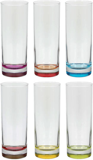 Colori Eau Set de Pahare pentru apa din Sticlă 315ml 6buc