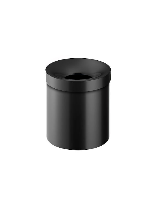 Sanco Металик Кошче за офисни отпадъци Open Bins Brass 5лт Черен 20.5x20.5x24.5см