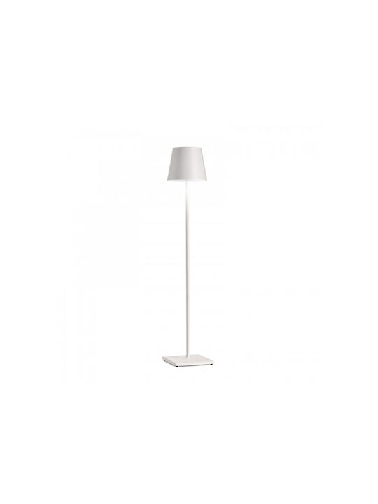 Zafferano Poldina Pro XXL Außenstehlampe LED Für Außenbereich Mit Warmes Weiß Licht IP54 Weiß
