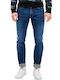 Men's Jeans Pants Elastic with Slim Fit Blue