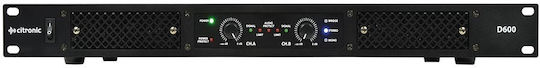 Citronic D600 Commercial Power Amplifier 2 Channels Black