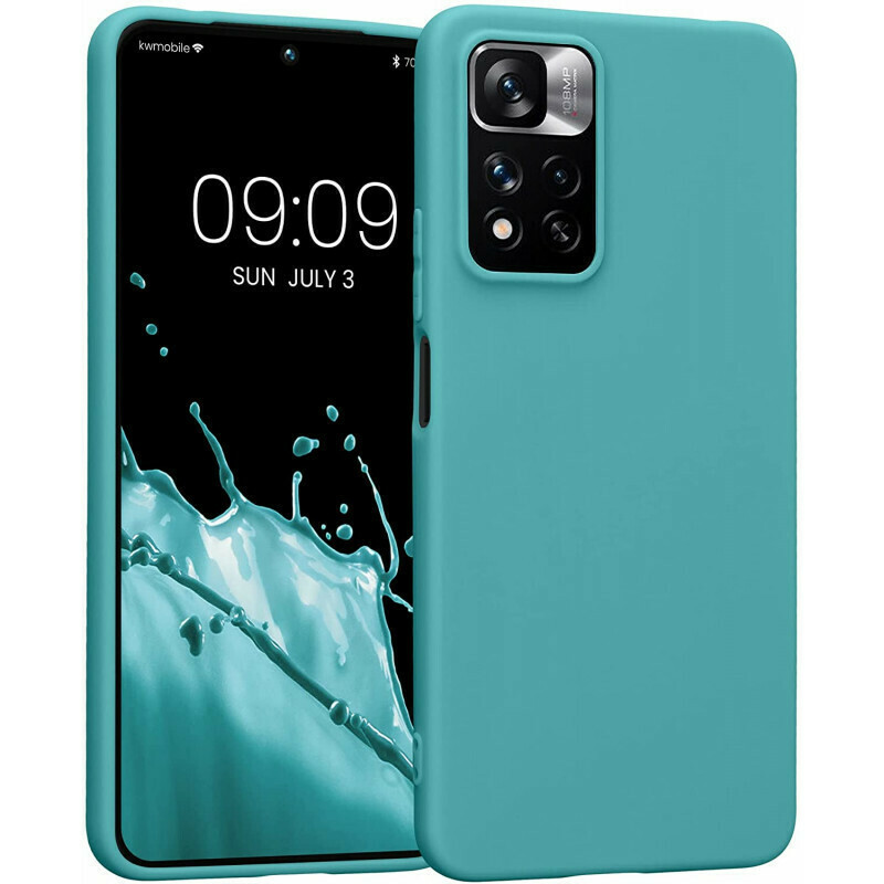 Kwmobile Back Cover Σιλικόνης Teal Matte Redmi Note 11 Pro 5g Skroutzgr 3786