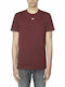 Diesel Men's Short Sleeve T-shirt Burgundy