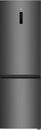 TCL Ψυγειοκαταψύκτης 318lt Total NoFrost Υ185xΠ59.5xΒ63εκ. Γκρι RP318BSE0