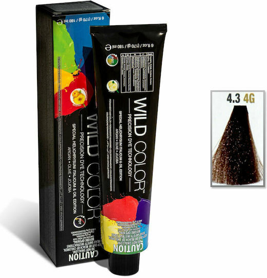 Wild Color Special Helichrysum Italicum & Oil Edition Permanent Βαφή Μαλλιών 4.3 4g Καστανό Χρυσό 180ml