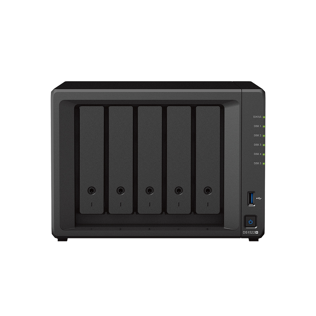 Synology DiskStation DS1522+ NAS Tower με 5 θέσεις για HDD/M.2/SSD και 4 θύρες Ethernet