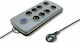 Qoltec Power Strip with Surge Protection 8 Positions with Switch and Cable 2.5m Gray