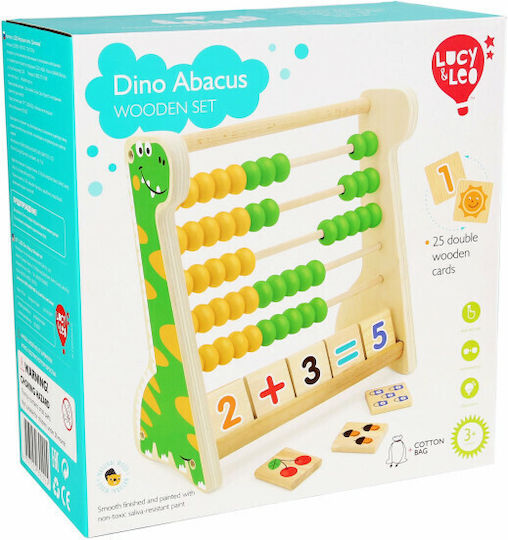 Lucy & Leo Δεινόσαυρος Abacus made of Wood for 3+ years Years Old