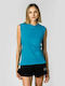 GSA Women's Athletic Blouse Sleeveless Turquoise
