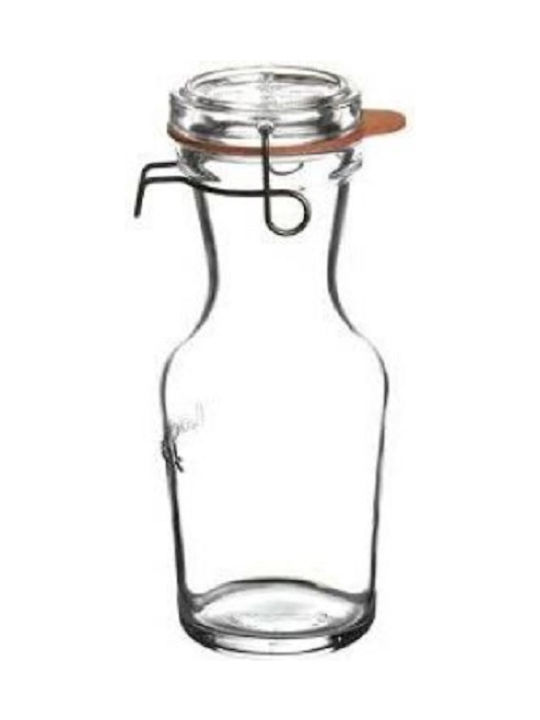 Luigi Bormioli Lock-Eat Bottle Water Glass with Clip Transparent 500ml