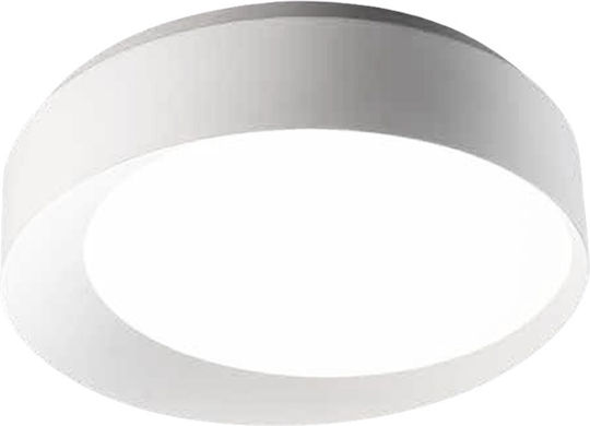 Ondaluce Deckenleuchte 60cm Weiß mit Integrierter LED