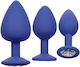 Calexotics Cheeky Gems Πρωκτική Σφήνα Μπλε 3τμχ
