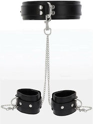 Taboom Heavy Collar & Wrist Cuffs Σετ για Δέσιμο Λαιμού & Άκρων Black