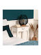 Bedside Table Chrysa Wooden White 47.1x30x65.5cm