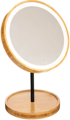 Spitishop Lighted Tabletop Makeup Mirror 19x31cm Beige