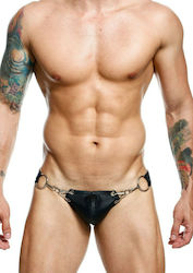 MOB Erotic Wear Dngeon Snap Jockstrap Black