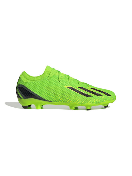 Adidas X Speedportal.3 FG Χαμηλά Ποδοσφαιρικά Παπούτσια με Τάπες Solar Green / Core Black / Solar Yellow