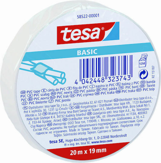 Tesa Insulation Tape 19mm x 20m White