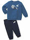 Puma Kids Sweatpants Set Blue 2pcs Minicats Alpha