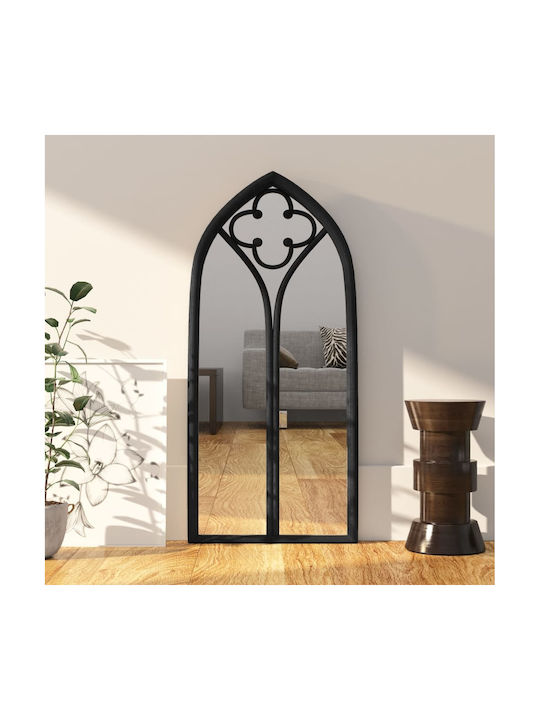 vidaXL Wall Mirror with Black Metallic Frame 10...
