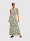 Tom Tailor Summer Maxi Dress with Ruffle Beige