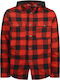 Kids Checked Shirt Long Sleeve Red