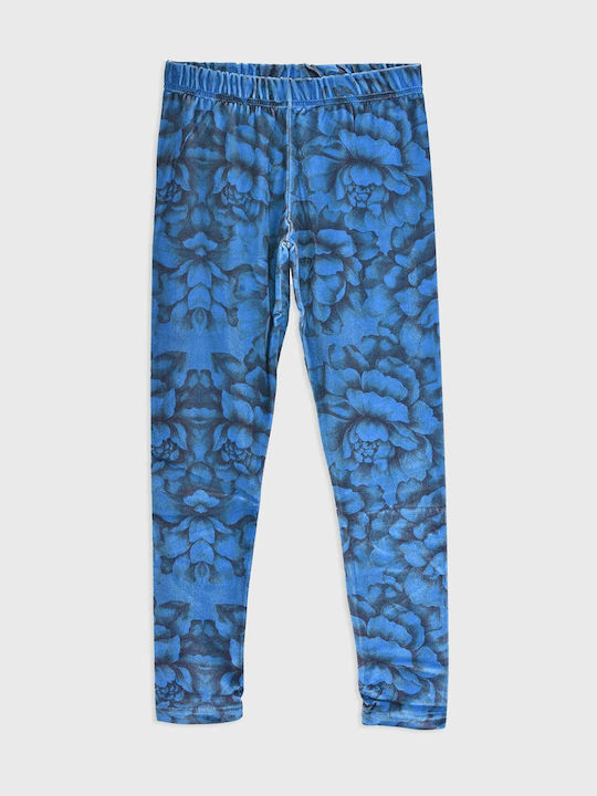 Joyce Kinder Leggings Lang Blau