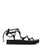 Women's Flat Sandals Flatforms in Black Color