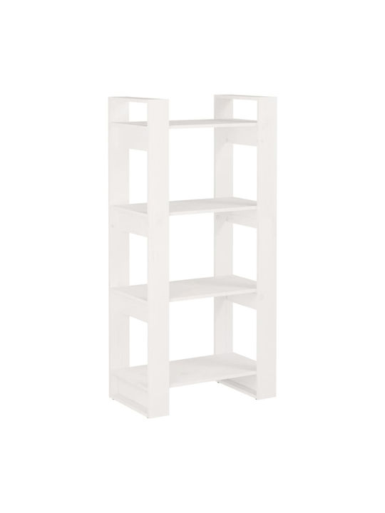 Bookcase White 60x35x125cm