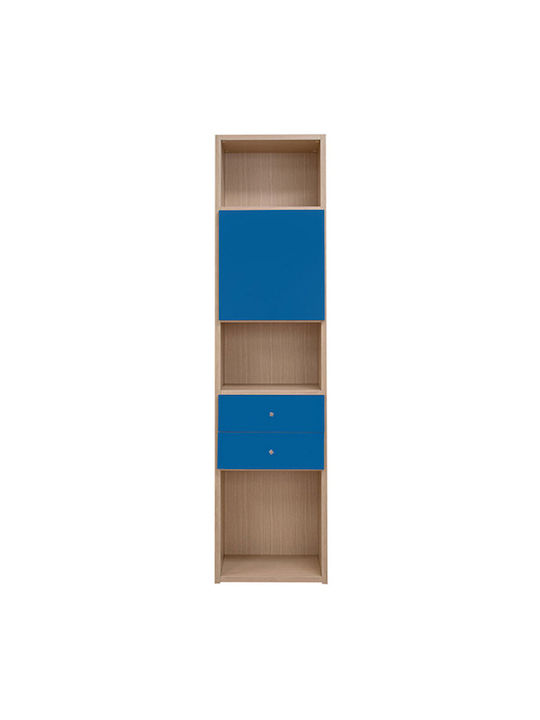 Bibliotecă pardoseală Lemn Albastru 48x35x195cm