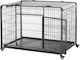 Pawhut Custi de câine din sârmă 125x76x81cm