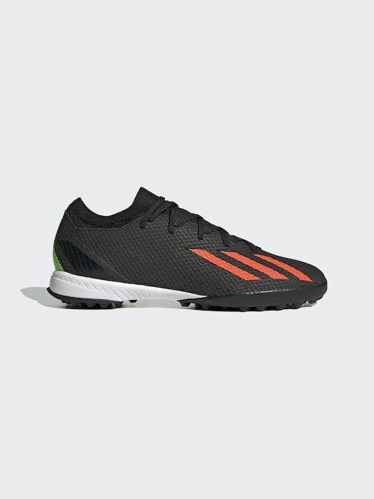 Adidas Speedportal.3 TF Χαμηλά Ποδοσφαιρικά Παπούτσια με Σχάρα Core Black / Solar Red / Team Solar Green