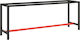 vidaXL Desk Base made of Metal Black - Red 210x50x79cm