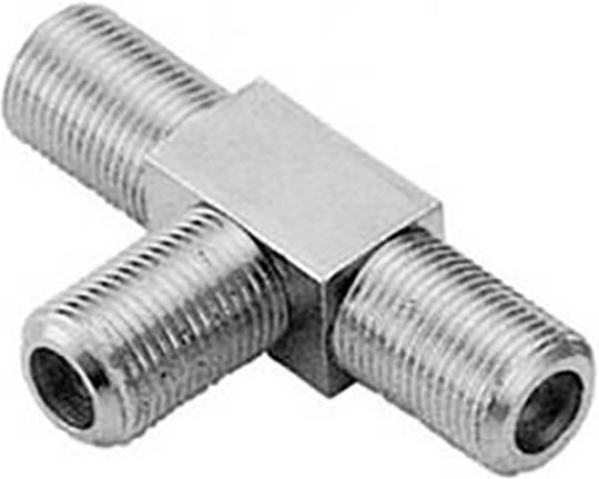 Μετατροπέας F-Connector female σε F-Connector 2x female Ασημί 5τμχ 01.103.0028