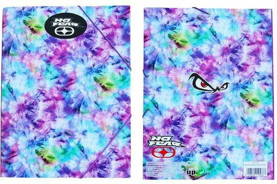 No Fear Folder with Rubber Band and Ears for Paper A4 Multicolour Tie Dye