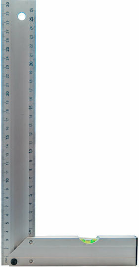 Bormann Pro BHT7762 Carpenters Aluminum Angle Ruler with Spirit Level 30cm