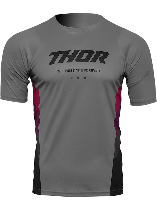 Thor Assist Pentru bărbați Tricou Motocicletă Mânecă scurtă Gri Culoare