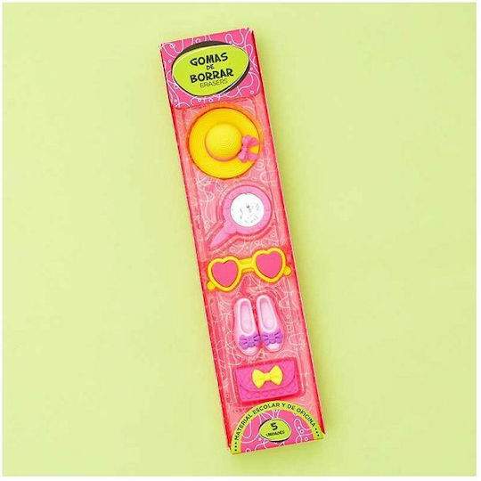 Grupo Erik Eraser Set for Pencil and Pen Beauty 5pcs