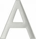 Thirard Πινακίδα με Γράμμα Α σε Ασημί Χρώμα 7.6cm 00067548