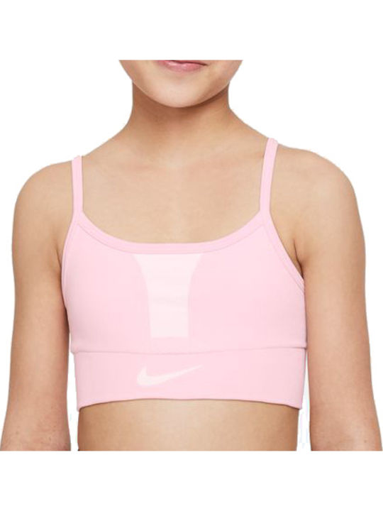 Nike INDY Παιδικό Μπουστάκι Dri-Fit Ροζ
