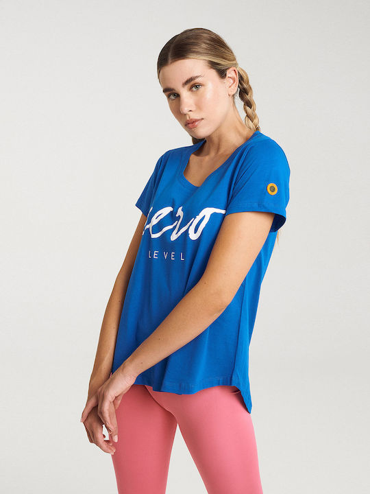 Zero Level Shodo T-Shirt Blue Royal