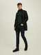 Men's Jeans Pants Elastic with Slim Straight Fit Black