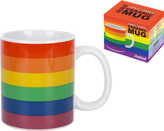Total Gift Love Is Love Керамична Многоцветна Чаша